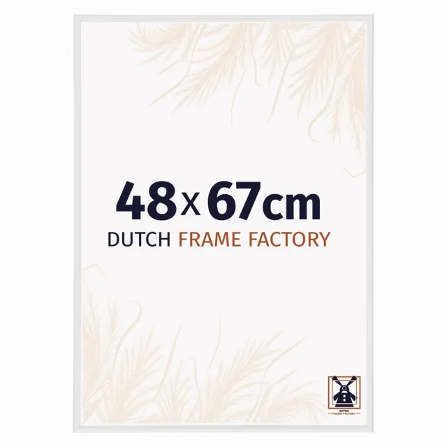 Dutch Frame Factory Fotolijst 48x67 cm - Kunststof - Wit Hoogglans - Angers