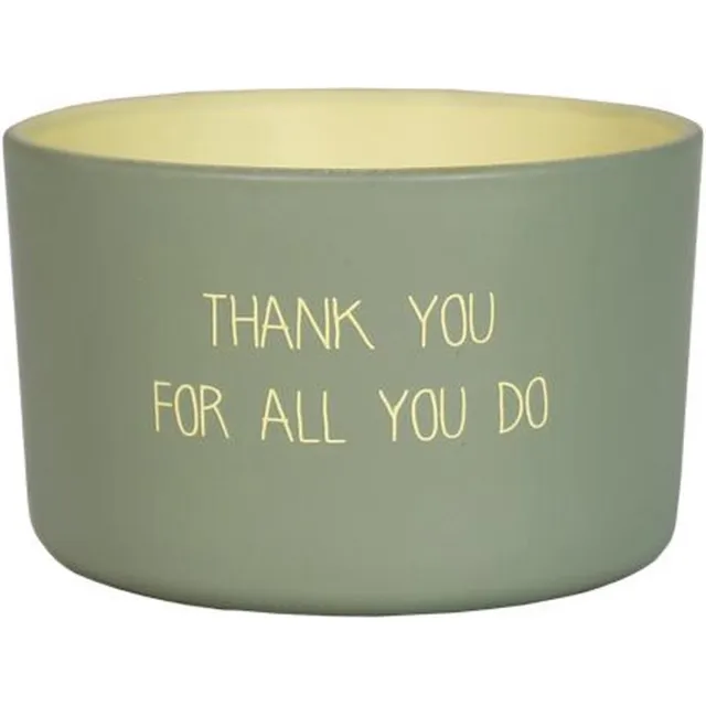 My Flame Buitenkaars - Thank you for all you do - Geur Bella Citronella Wit