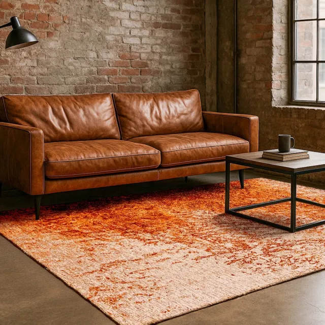 LOLA&MOI Binnen & Buiten Vloerkleed - 200 x 280 cm - Lola&Moi Reflect Sun Fire - Laagpolig Tapijt - Gerecycled PET - Made in Belgium - Circulair Goud