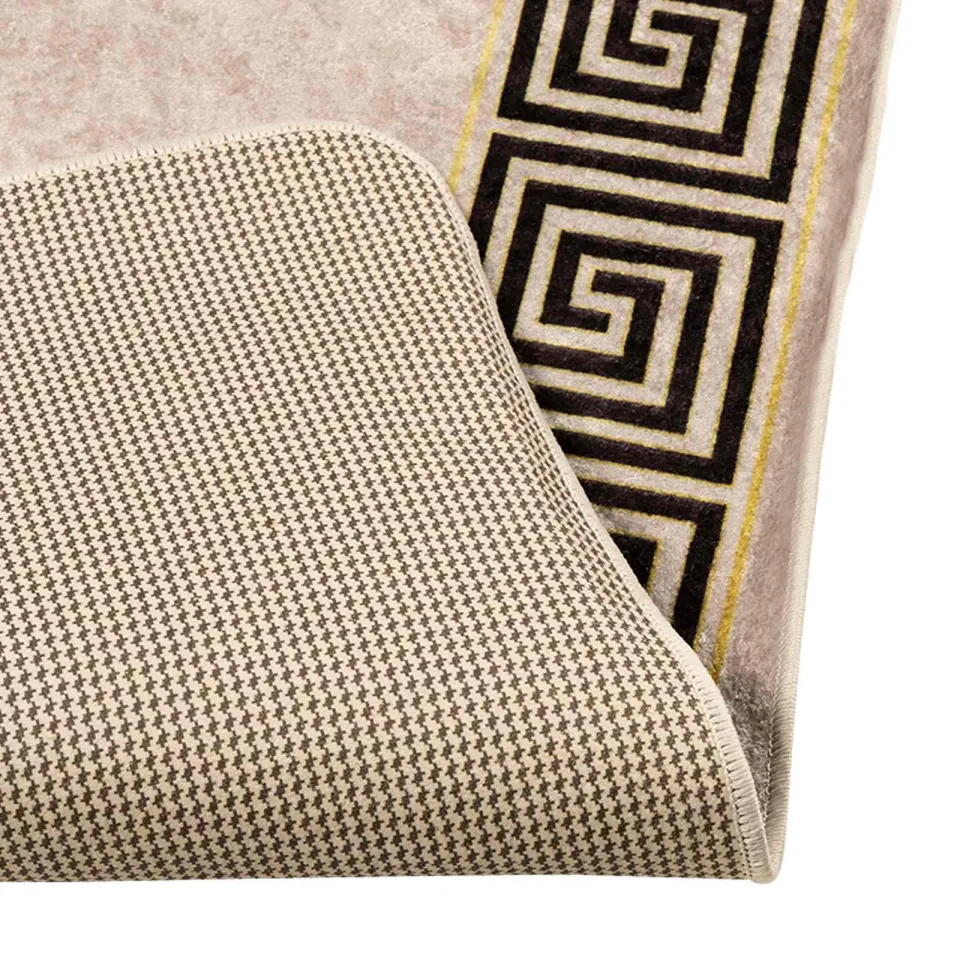 vidaXL Vloerkleedloper MARSA Beige en zwart 50 x 150 cm, foto 4
