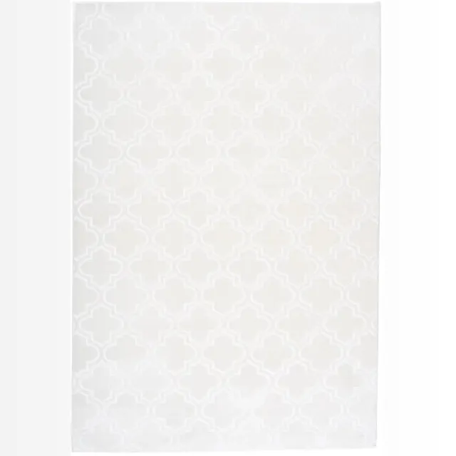 Dutch XXL Marokkaans Vloerkleed | Tapijt | Monroe | Geometrisch | Wit | 80x150 cm