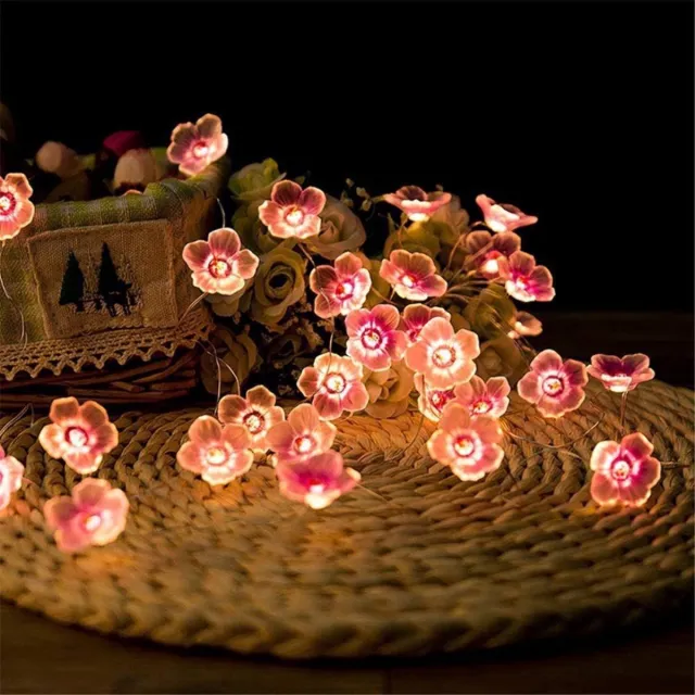 CHPN Lichtsnoer - LED snoer - 2m - Licht-Snoer met 20 LED-Lampjes op Batterij - Multi-color - Gekleurde lampjes - Sfeerverlichting - Feestverlichting