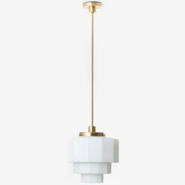 Coloured by Art Hanglamp Dodecagon 20's Messing - Art Deco Trade