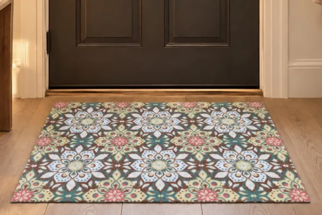 Rozenkelim Deurmat Rozenkelim - Droogloopmat 90 x 60 cm - Stijlvol en functioneel divers