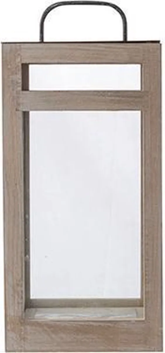Cosy @ Home Lantaarn Utah Hout - 14,7x14,7x(H)32cm