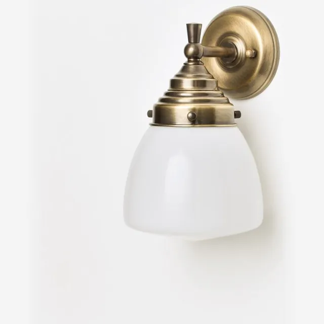 Coloured by Art Wandlamp Schoolbol Small Royal Brons - Art Deco Trade