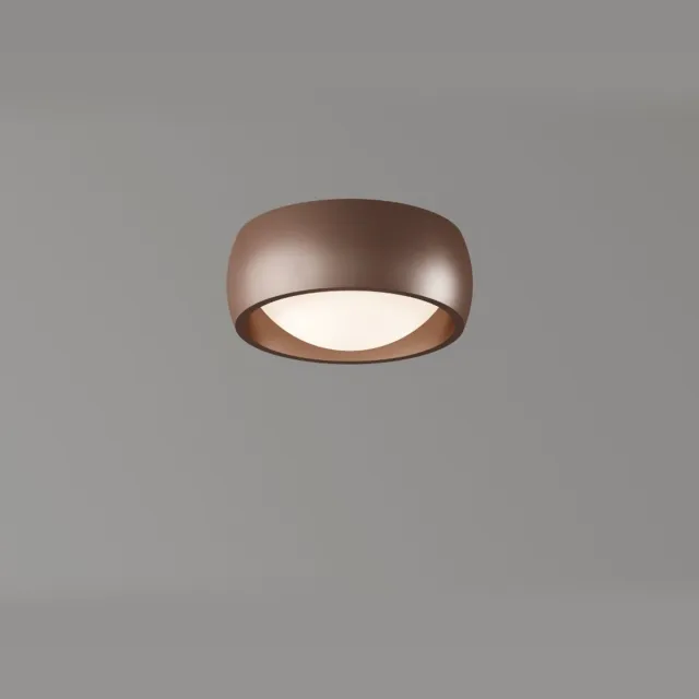 Artdelight Plafondlamp Montana Ø 15 cm koper brons