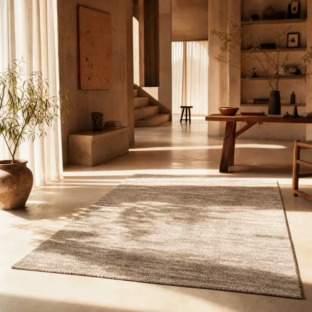 Muratap Mirage Shaggy Hoogpolig Vloerkleed Beige/Crème- 160x230 CM