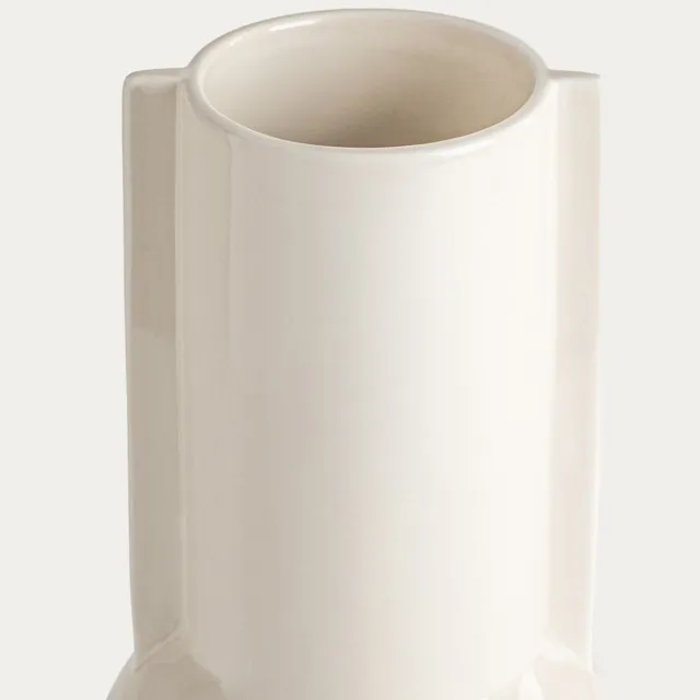 Homla Vaas | OPHIRA | ecru keramiek | 15.7 x 30.4 cm | 779299