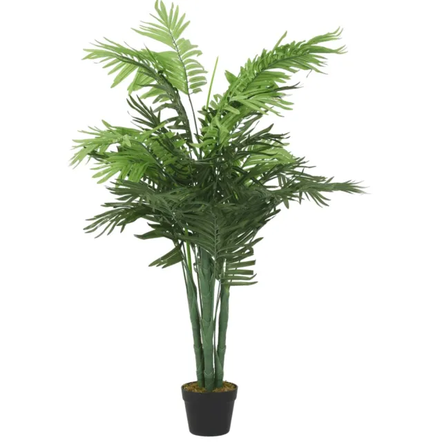 vidaXL Kunstplant palmboom 28 bladeren 120 cm groen