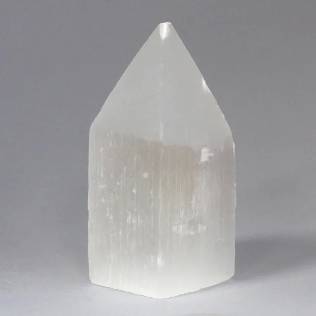 Ancient Wisdom Seleniet Potloodpunttoren - 10 cm Wit & Transparant