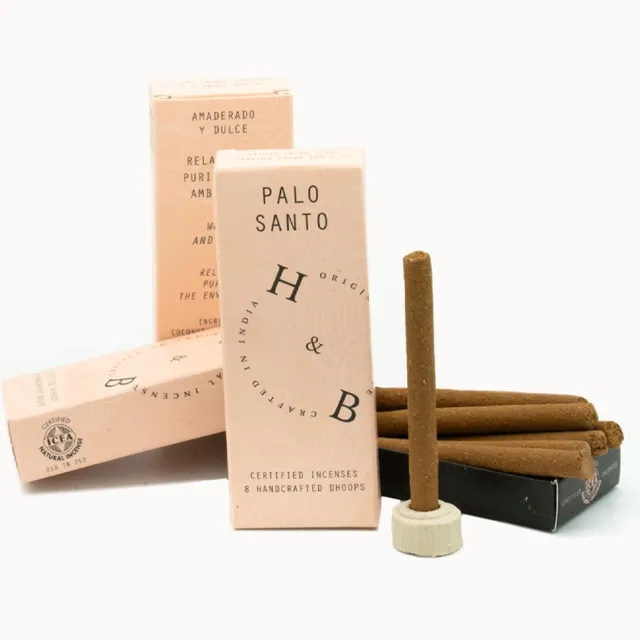 H&B Incense Dhoop Palo Santo - H&B Original Incense - Wierook uit India