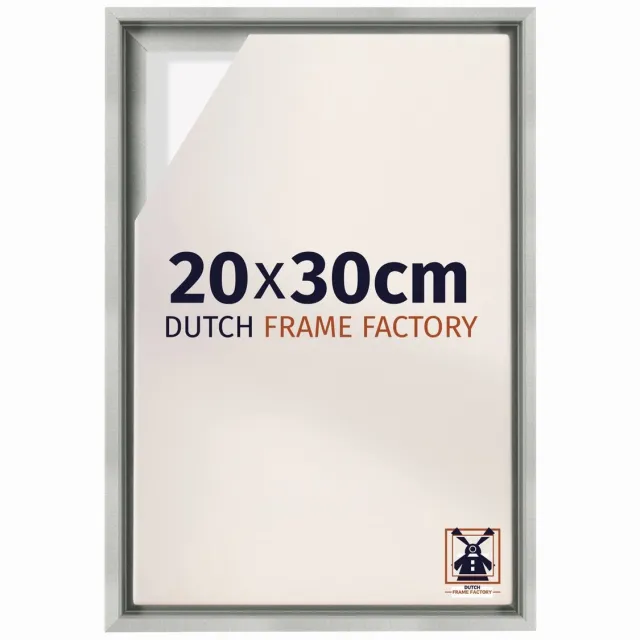 Dutch Frame Factory Baklijst 20x30 cm - Zilver Mat - Geschikt voor Canvasdoek - MDF Baklijst Lausanne