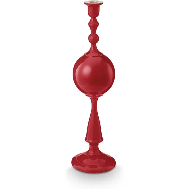 Pip Studio Kandelaar Sphere - Donkerrood - Metaal - 44 cm