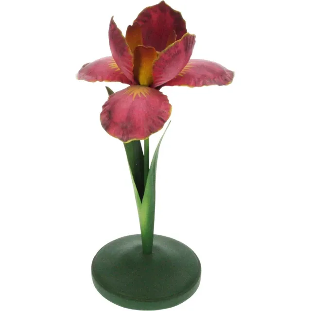 Meander Iris kandelaar rood 12,7x10x24,8cm Zie foto