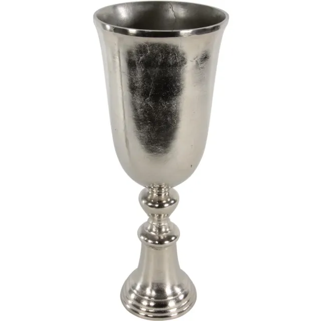 Lesliliving Lesli Living - Vaas Brush - Zilver - Ø20x52cm
