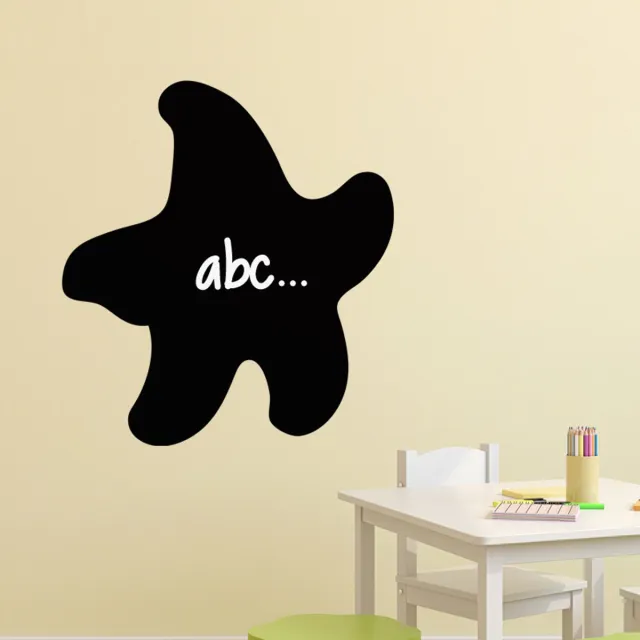 Ambiance Sticker Schoolbordsticker - uitwisbare zelfklevende muurstickers - KARIKATUUR VAN EEN ZEESTER - 100x90cm Multi color