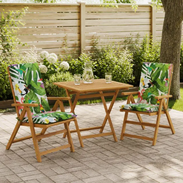 vidaXL Kussen voor stoel met hoge rug GEMERT 2 st 100% Polyester meerkleurig