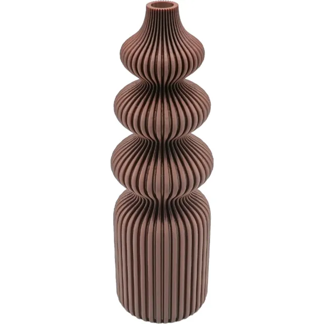 Lovora Solin Vaas - 3D geprint PLA - Fuzzy - Terracotta - 25CM