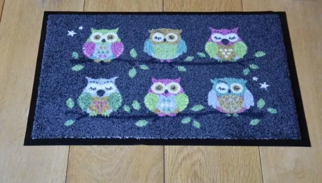 Joy @ Mat JoY@Mat Luxe Deurmat - Schoonloopmat - Droogloopmat - Indoor Mat - Hoogwaardig - Leuke Tekeningen - Uilen - 40 cm x 60 cm Varia
