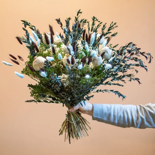 Roselin Deco Droogbloemen - boeket - Droogboeket - Roselin Bruin