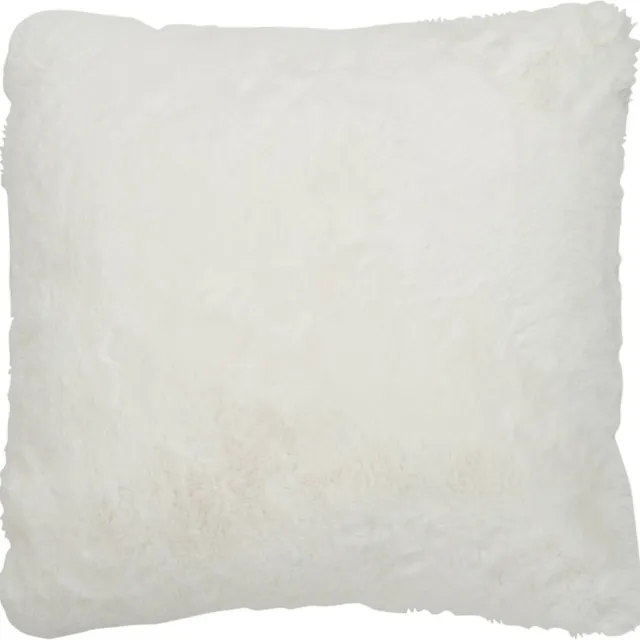 Dulaire Pluche Sierkussen Vierkant Wit 45x45 - incl. vulling