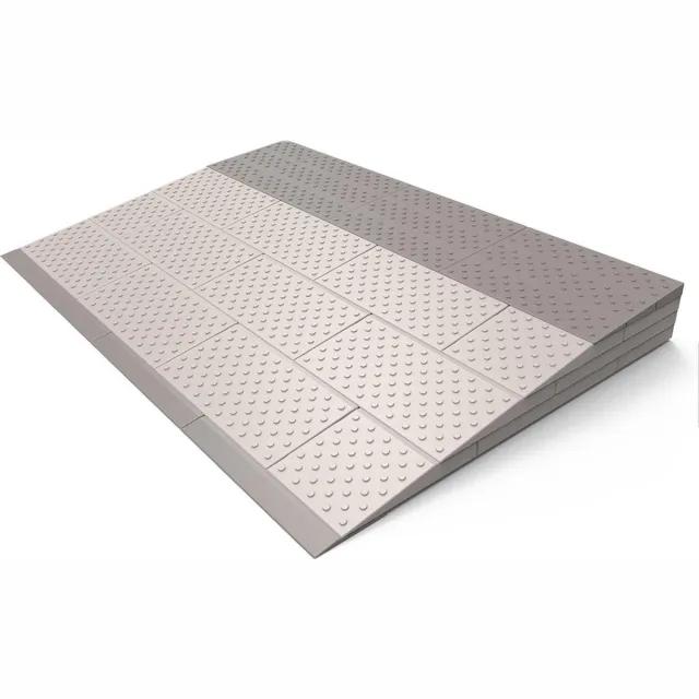 SecuCare Drempelhulp - 4 laags 84 x 8 x 57 cm - SecuCare Grijs/Bruin