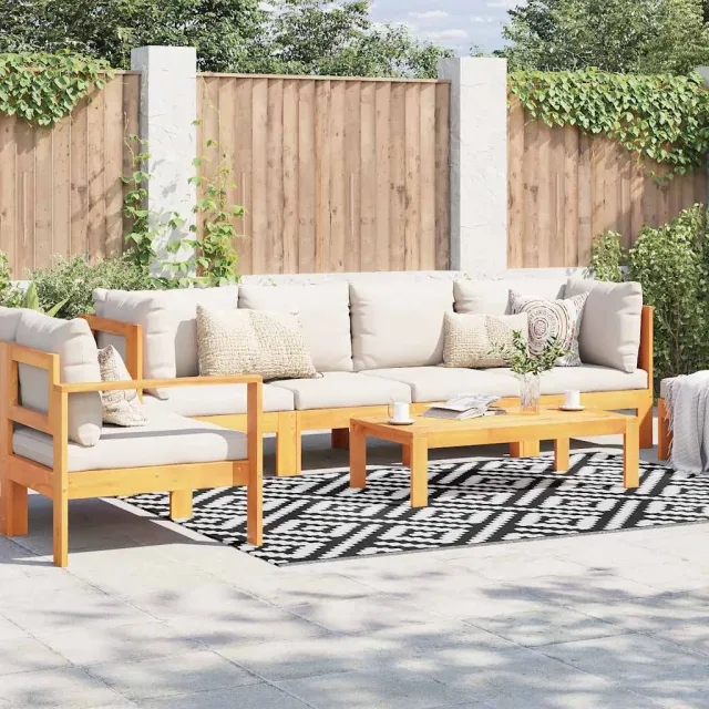 vidaXL Buitenkleed ARAKIL 160x230 cm PP wit en zwart, foto 2