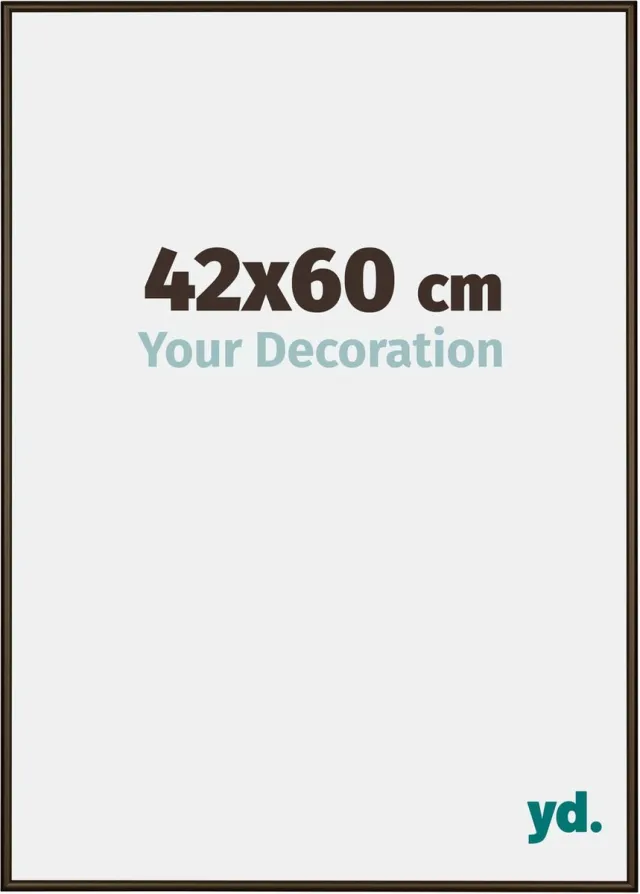 yd. Your Decoration - Fotolijst 42x60 cm - Aluminium - Walnoot Structuur - New York