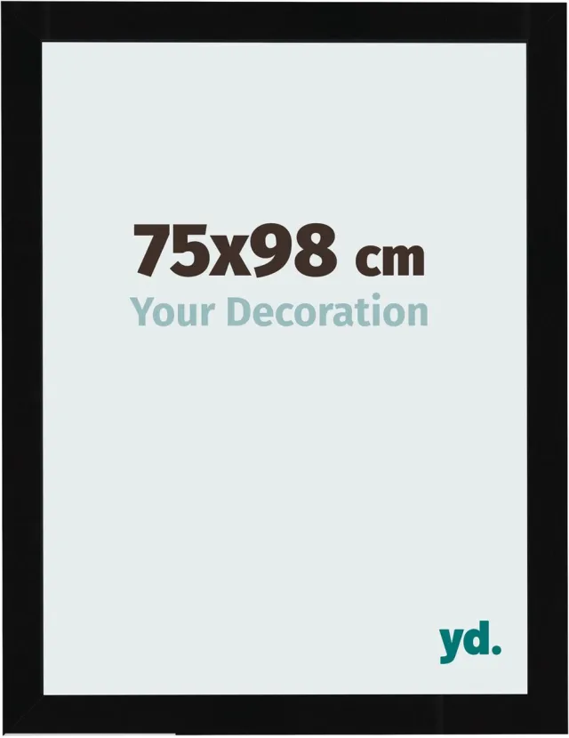 yd. Your Decoration - Fotolijst 75x98 cm - MDF - Zwart Hoogglans - Bologna