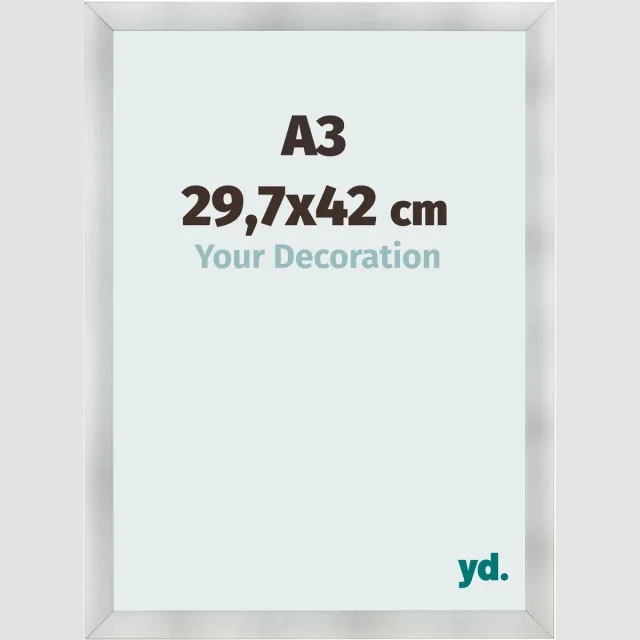 yd. Your Decoration - Fotolijst A3 29,7x42 cm - MDF - Aluminium Geborsteld - Pisa