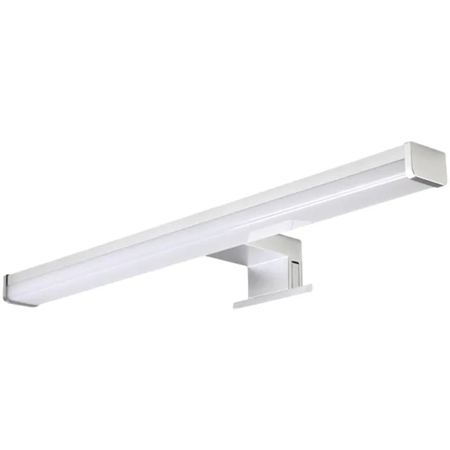 Vito Ariel - Badkamerlamp Led 8W - 680lm 4000K IP44 - 400x101x44mm - Mat Nikkel afwerking - Waterbestendig wit