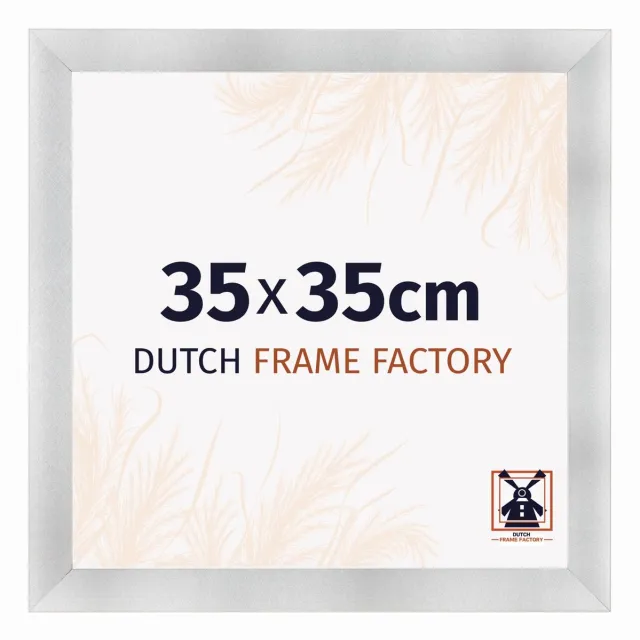 Dutch Frame Factory Fotolijst 35x35 cm - MDF - Aluminium Geborsteld - Praag