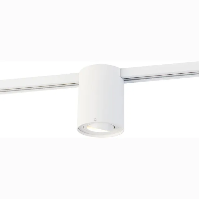 QAZQA Rondoo Up railverlichting, 1-fase railspot wit