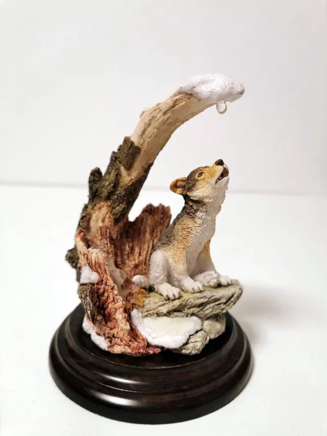 Country Artists Wolf - Country Artist - Bruin/Wit - 13cm