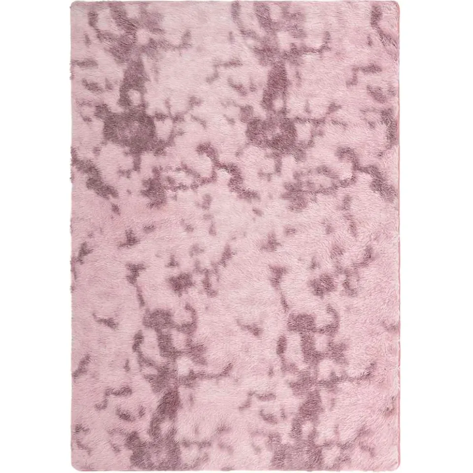 vidaXL Hoogpolig vloerkleed NAVARRA 240x340 cm polyester stoffig roze