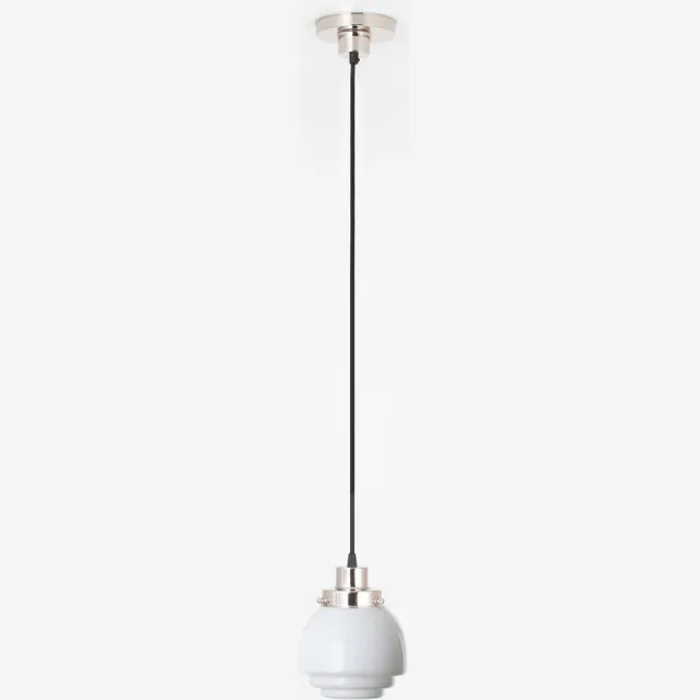 Coloured by Art Hanglamp aan snoer Gispen Vlak 20's Nikkel - Art Deco Trade