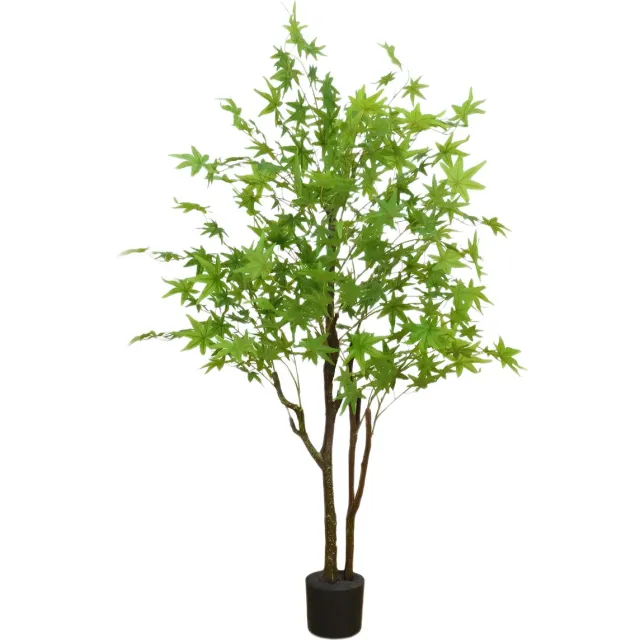 Happiq Kunstmatige Esdoornboom 150 cm - Kunstplant - Faux Plant in Pot - Voor Binnen Decoratie Groen