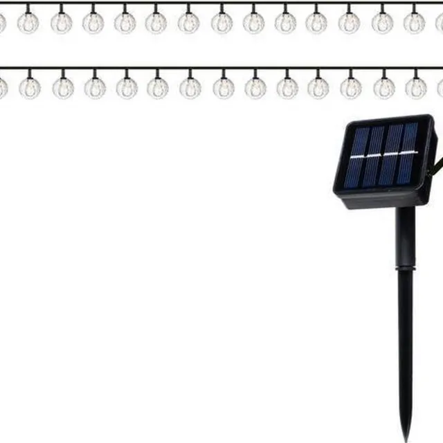 IsoTrade Iso trade buiten tuinverlichting - 6 meter zonne-energie - solar - tuindecoratie - ip65 - multi color - buitenlamp - sfeerverlichting