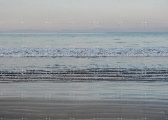 IXXI Sunset In Morocco, Photolovers - 140 x 100 cm - Grote wanddecoratie en posters - Aquarel, Fotografie, Naturalisme, Minimalisme, Realisme Blauw / Grijs / Wit