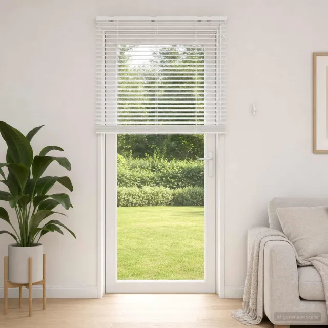 vidaXL Venetiaanse jaloezie Wit 75 x 250 cm 35 mm