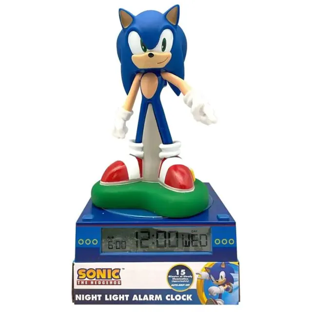 Sonic the Hedgehog Sonic the Hedgehog 3D nachtlampje en wekker Multicolor