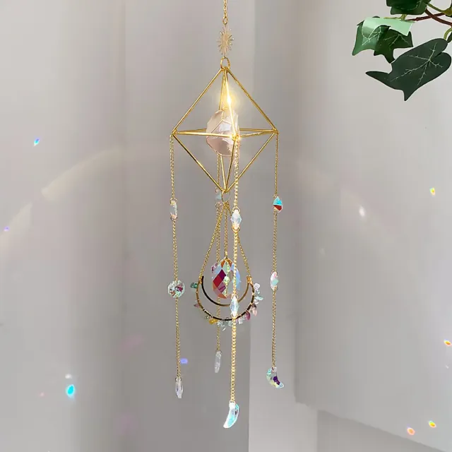 Moonlight Gemstones Zonnevanger met Lichte Amethist – Rust & Balans Raamhanger Edelsteen