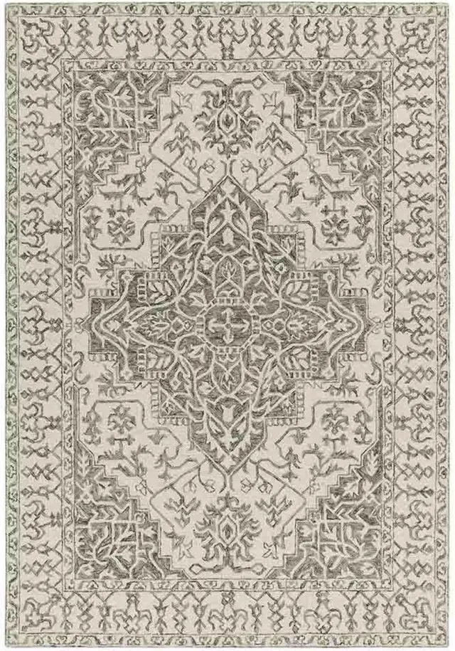 Eazy Living Easy Living - bronte-fine-Loop-Rug-Smoke Vloerkleed - 160x230 - Rechthoek - Laagpolig,Vintage Tapijt - Modern - Beige, Taupe