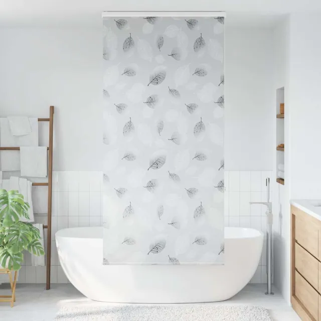 vidaXL Doucherolgordijn met cassette 100x240 cm stofbreedte 96 cm grijs