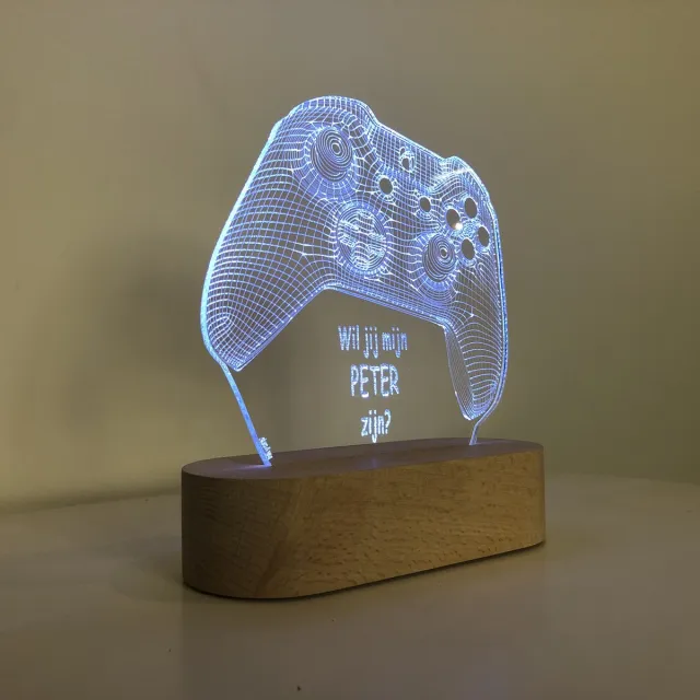Stars 4 you Nachtlamp (LED) Wil jij mijn Peter zijn? | spelconsole | coolste peter | superheld | peter vragen | peter worden | peetoom vragen | peetoom worden | doosje met een vraag | cadeau | origineel peter-console