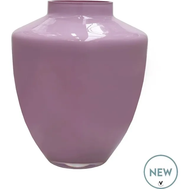 Vase The World Vaas Tugela | Small | light pink - Licht roze | Mondgeblazen glas | Ø24,5 x H29 cm