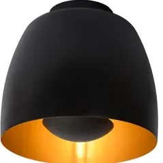 Lucide Plafondlamp Nolan Zwart Ø24cm