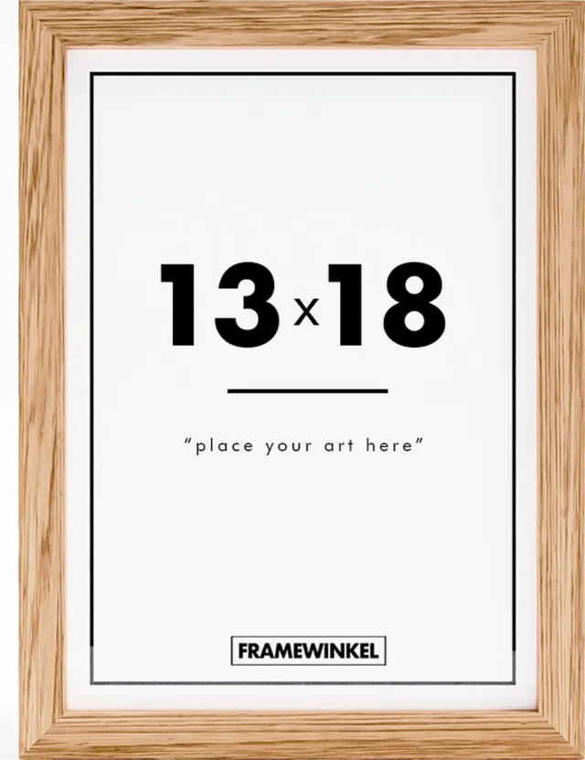Fotolijst - Framewinkel - Premium Hout - Fotomaat 13x18 cm - Posterlijst - Fotolijstje - Eik
