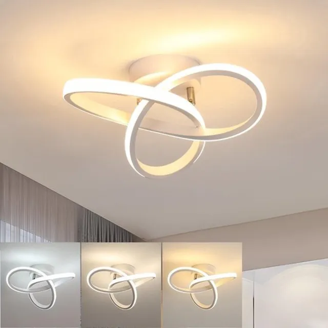 Mrilary LED-plafondlamp, Moderne Plafondlamp 20W 2200LM, Witte Plafondlamp Voor Keuken, Hal, Eetkamer, Schakelaarbediening 3000K/4500K/6500K Wit driekleurig licht